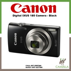 Canon IXUS 185 Digital Compact Camera ( Black / Red )